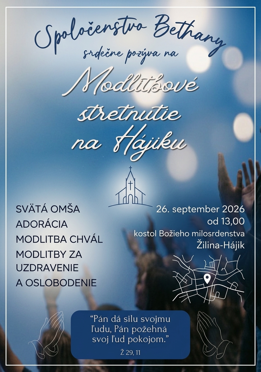 Modlitbové stretnutie september 2026