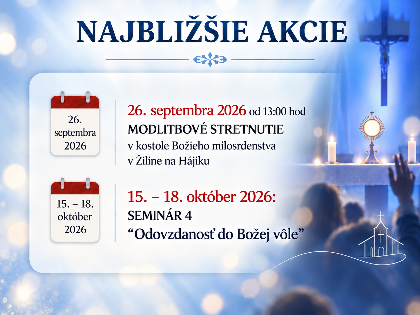 najbližšie akcie
